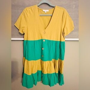 NWT Ces Femme Mustard Dress! SZ Medium